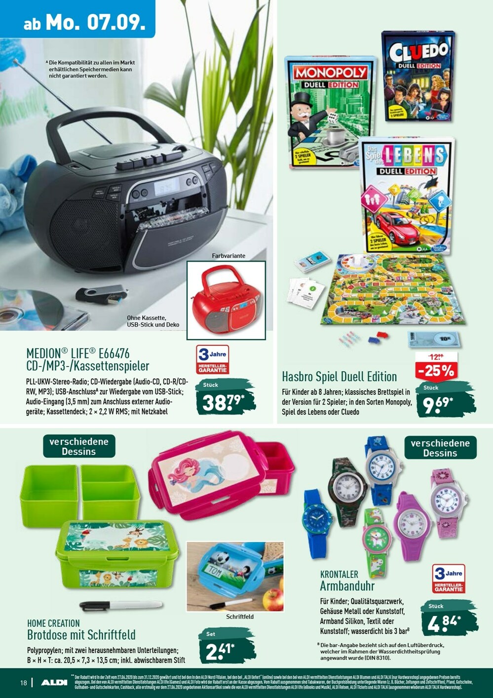 Seite 18 im Aldi Nord Prospekt